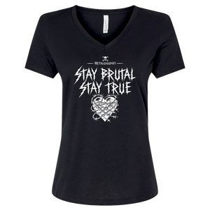 Stay Brutal, Stay True V-Neck Tee