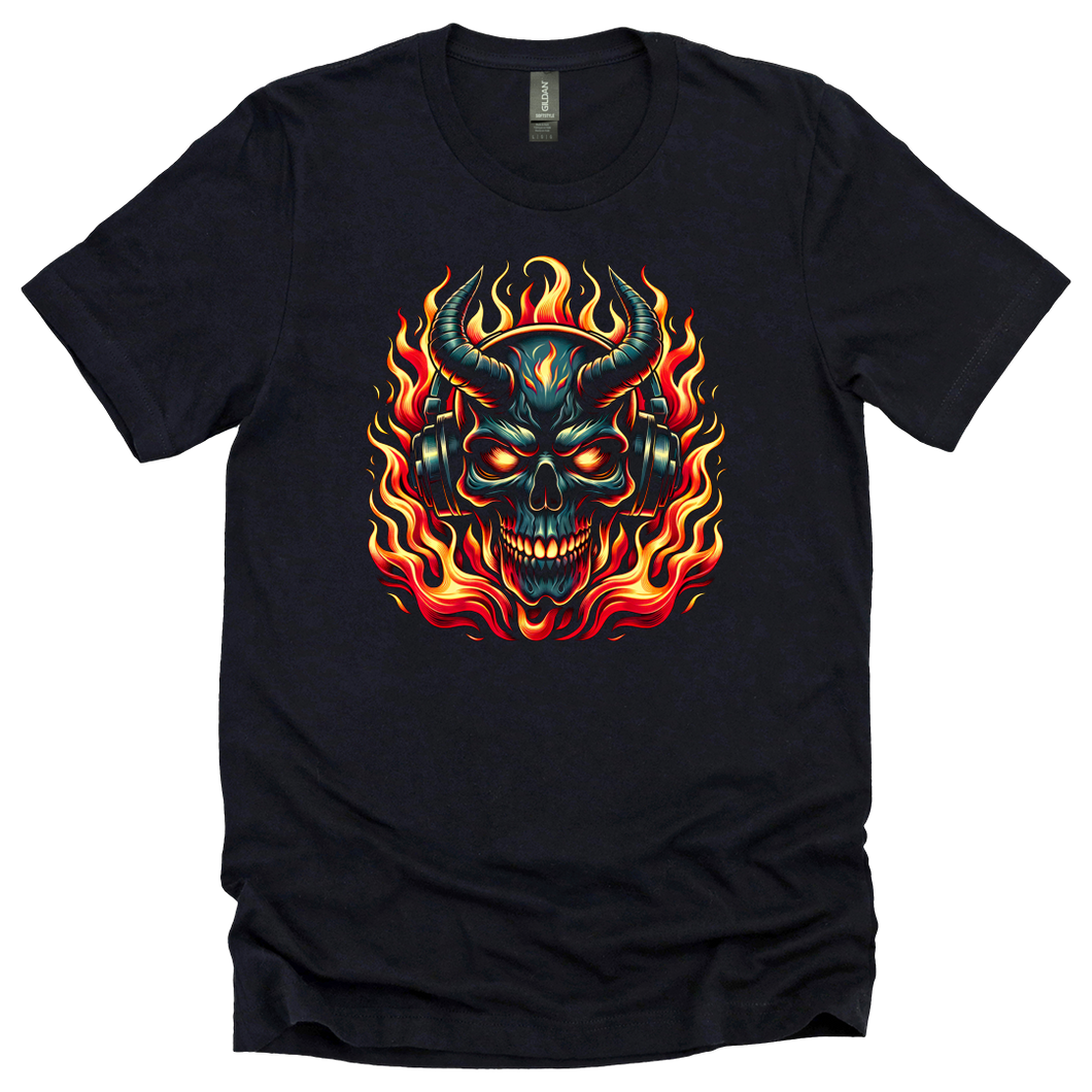 Flaming Skull T-Shirt