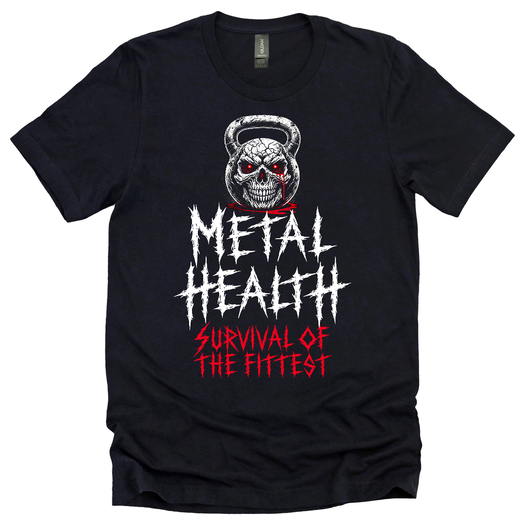 Metal Health: Survival of the Fittest Tee – Metal Motivation Store