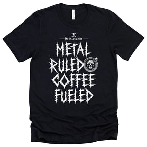 Metal Ruled Coffee Fueled Tee