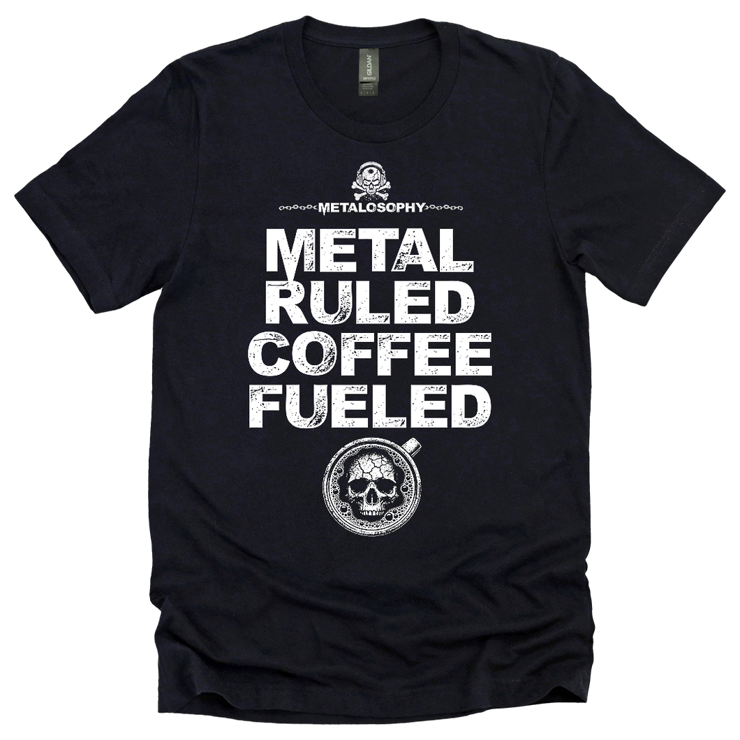 Metal Ruled Coffee Fueled Tee