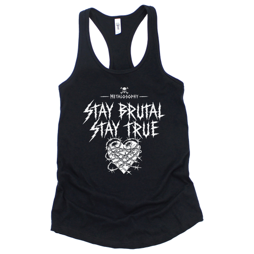 Stay Brutal, Stay True Racerback Tank
