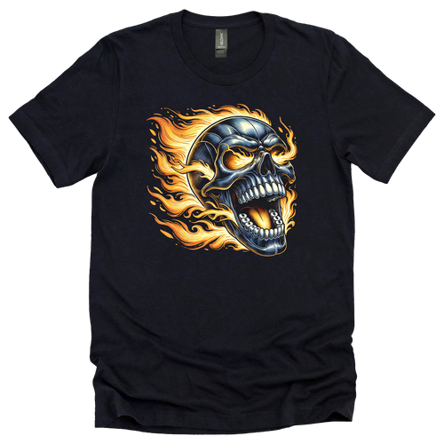 Skull in Flames Tee