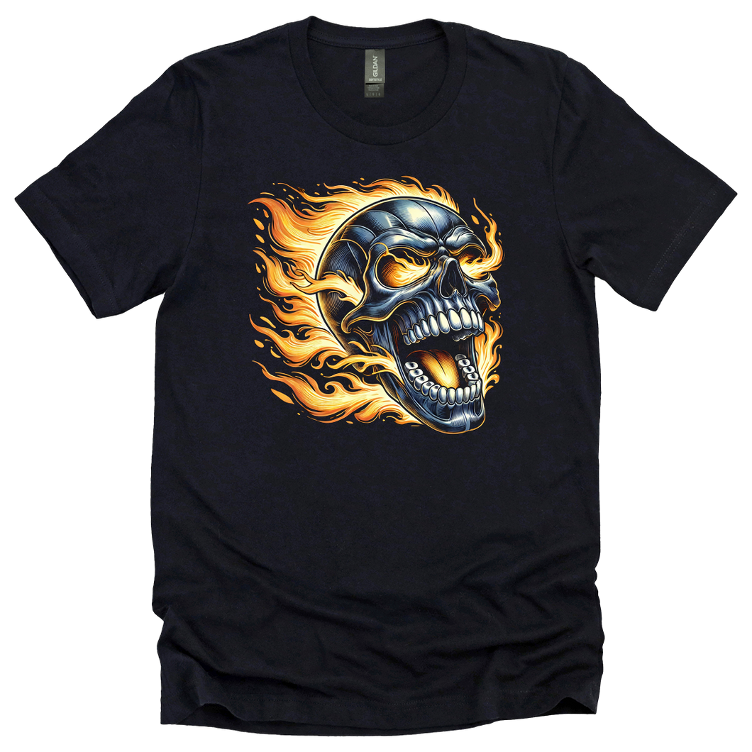 Skull in Flames Tee