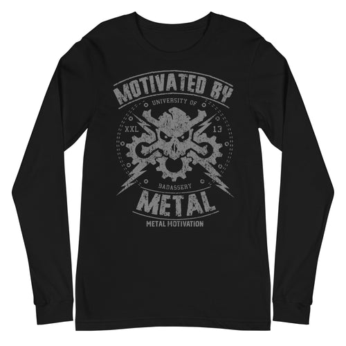 Motivated By Metal Silver Long-Sleeve Shirt