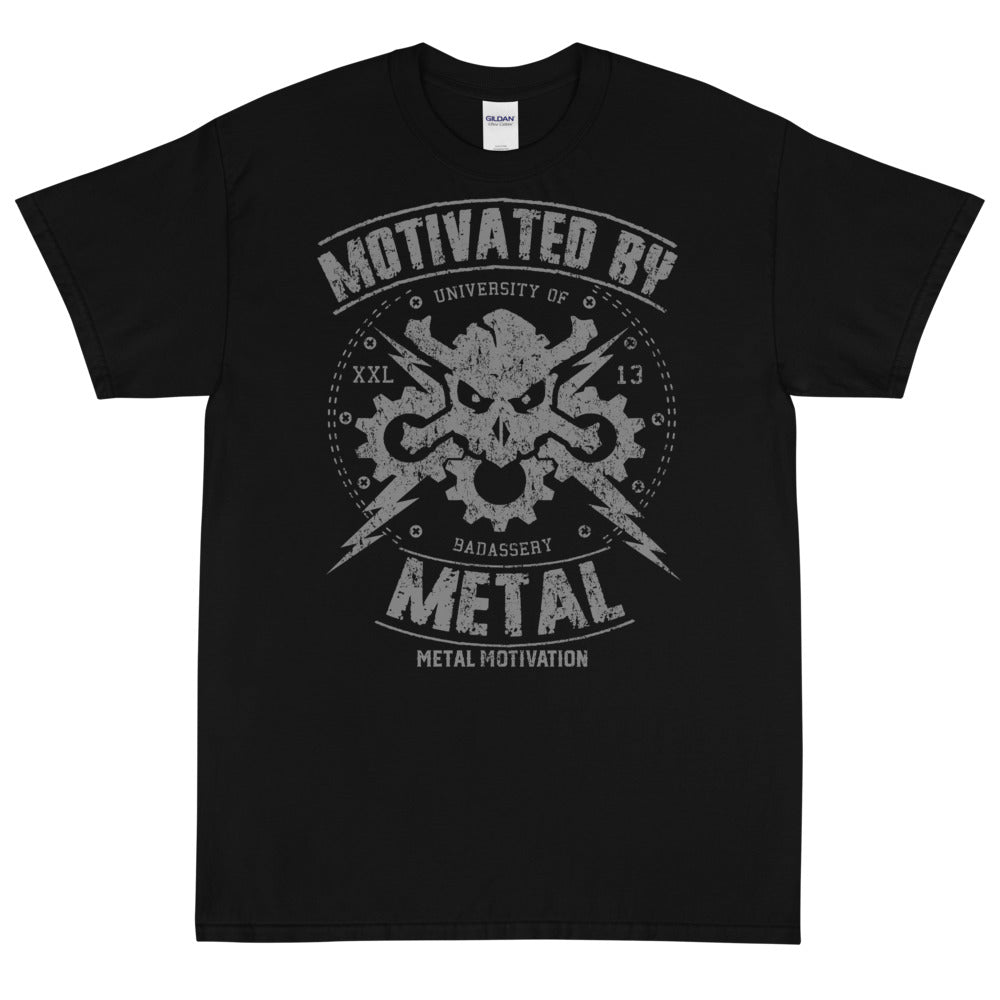 Motivated By Metal (grey art) Short-Sleeve T-Shirt (4X, 5X)