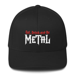 "Eat, Drink and Be Metal" Structured Twill Cap