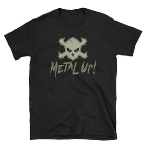 Metal Up! T-Shirt (Military Green Logo)